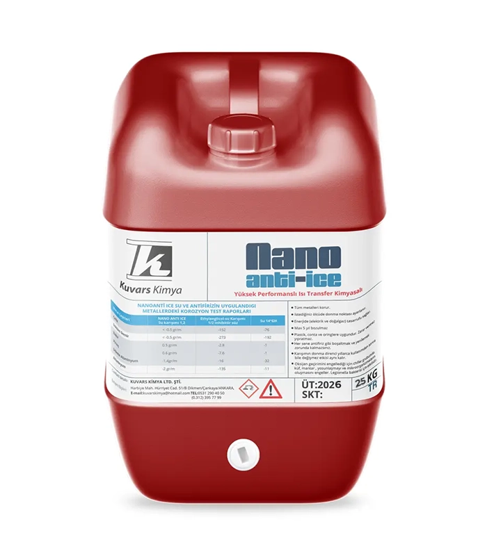 Anti-Ice Nano antifriz ve sistem koruyucu ısıtma soğutma tesisatları için